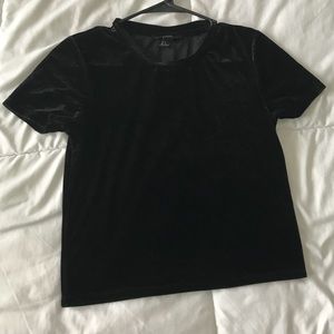 Velvet Cropped Tee